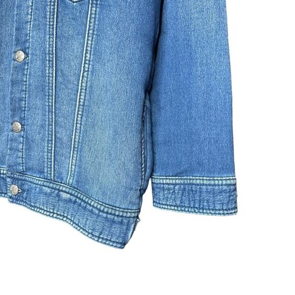 Moussy x iSKO Blue Future Face Denim Next Collab Medium Wash Jean Jacket - Picture 5 of 11